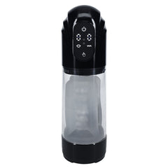PUMPED TechnoThrust Auto Masturbator - Black/Clear USB Rechargeable - Mr and Mrs D's