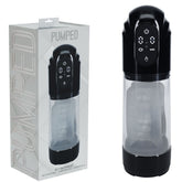 PUMPED TechnoThrust Auto Masturbator - Black/Clear USB Rechargeable - Mr and Mrs D's