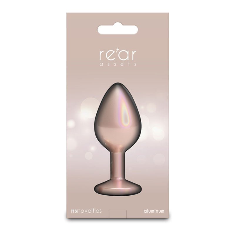 Rear Assets Iridescent - Medium Butt Plug - Iridescent Champagne 8.2 cm - ANAL TOYS - Mr and Mrs D's