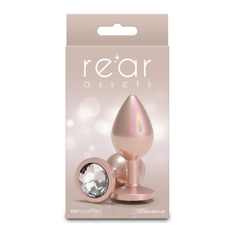 Rear Assets Iridescent - Medium Butt Plug - Iridescent Champagne 8.2 cm - ANAL TOYS - Mr and Mrs D's