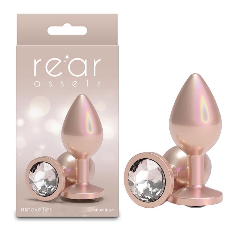 Rear Assets Iridescent - Medium Butt Plug - Iridescent Champagne 8.2 cm - ANAL TOYS - Mr and Mrs D's