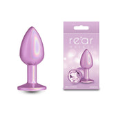 Rear Assets Iridescent Pink - Small - Iridescent Pink 7.1 cm Small Butt Plug - Mr and Mrs D's