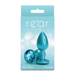 Rear Assets Iridescent Small Butt Plug - Iridescent Teal 7.1 cm - ANAL TOYS - Mr and Mrs D's