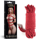 Rebellion Reign Silky Red Bondage Rope - 10 metre length - BONDAGE - TOYS - Mr and Mrs D's