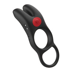 Red Dot Rings - V1 - Black Vibrating Cock Ring with Remote - COCK RINGS - Mr and Mrs D's