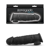 Renegade Annex - Thick - Black - Black 18.6 cm Penis Extender Sleeve - Mr and Mrs D's