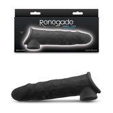 Renegade Annex - Thin - Black - Black 19.4 cm Penis Extender Sleeve - Mr and Mrs D's