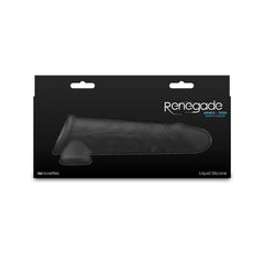 Renegade Annex - Thin - Black - Black 19.4 cm Penis Extender Sleeve - Mr and Mrs D's