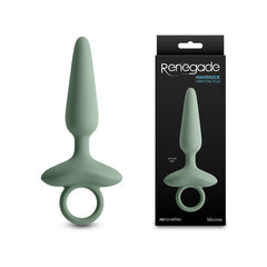 Renegade Maverick - Sage - Green 15 cm USB Rechargeable Vibrating Butt Plug - Mr and Mrs D's