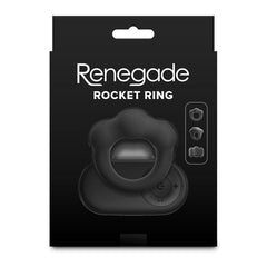Renegade Rocket Vibrating Cock Ring with Wireless Remote - Black USB Rechargeable - COCK RINGS - Mr and Mrs D's