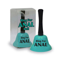 Ring For Anal Bell - Teal Novelty Bell - Mr and Mrs D's