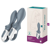 Satisfyer Air Pump Booty 1 - Grey USB Rechargeable Inflatable Anal Vibrator - Mr and Mrs D's