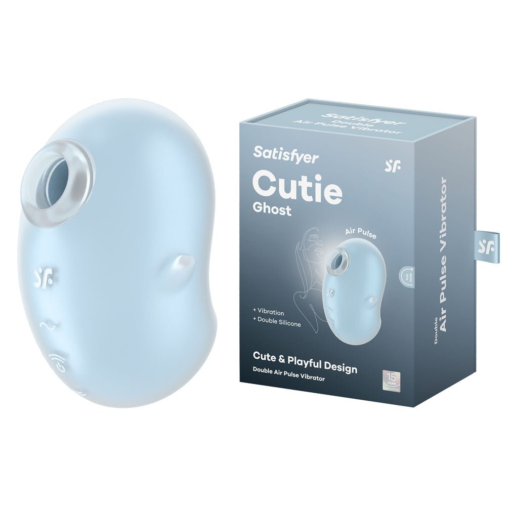 Satisfyer Cutie Ghost Air Pulse Vibrator - Blue - Mr and Mrs D's