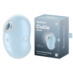 Satisfyer Cutie Ghost Air Pulse Vibrator - Blue - Mr and Mrs D's