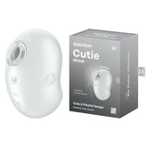 Satisfyer Cutie Ghost Air Pulse Vibrator - White - Mr and Mrs D's