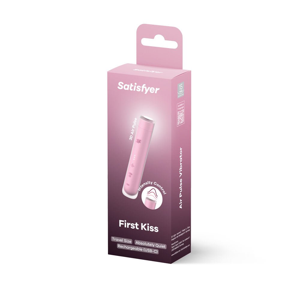 Satisfyer First Kiss - Air Pulse Stimulator Vibrator Pink - AIR PULSATION - PREMIUM - Mr and Mrs D's