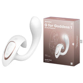 Satisfyer G For Goddess 1 Rabbit Vibrator - White - Mr and Mrs D's