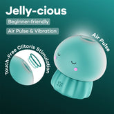 Satisfyer Jelly - cious - Green - Green USB Rechargeable Air Pulse Stimulator - AIR PULSATION - Mr and Mrs D's