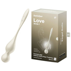 Satisfyer Love Birds 1 Vibrating Kegel Balls - White - Mr and Mrs D's