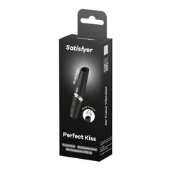 Satisfyer Perfect Kiss - Air Pulse Stimulator Vibrator Black - AIR PULSATION - PREMIUM - Mr and Mrs D's