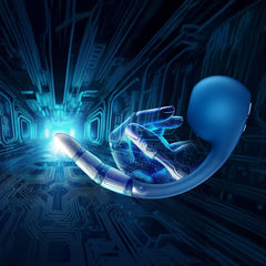 Satisfyer Pro+ Wave 4 - Blue USB Rechargeable Vibrator with Air Pulse Stimulation and App Control - AIR PULSATION - PREMIUM - Mr and Mrs D's