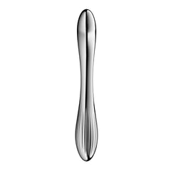 Satisfyer Pure Gravity 1 - Chrome Steel 22 cm Dildo - Mr and Mrs D's