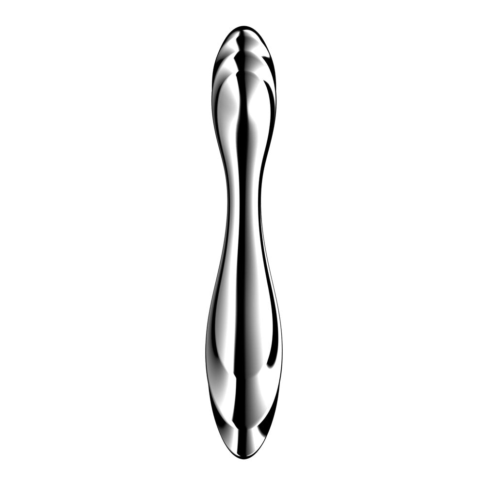 Satisfyer Pure Gravity 2 - Chrome Steel 21 cm Dildo - Mr and Mrs D's