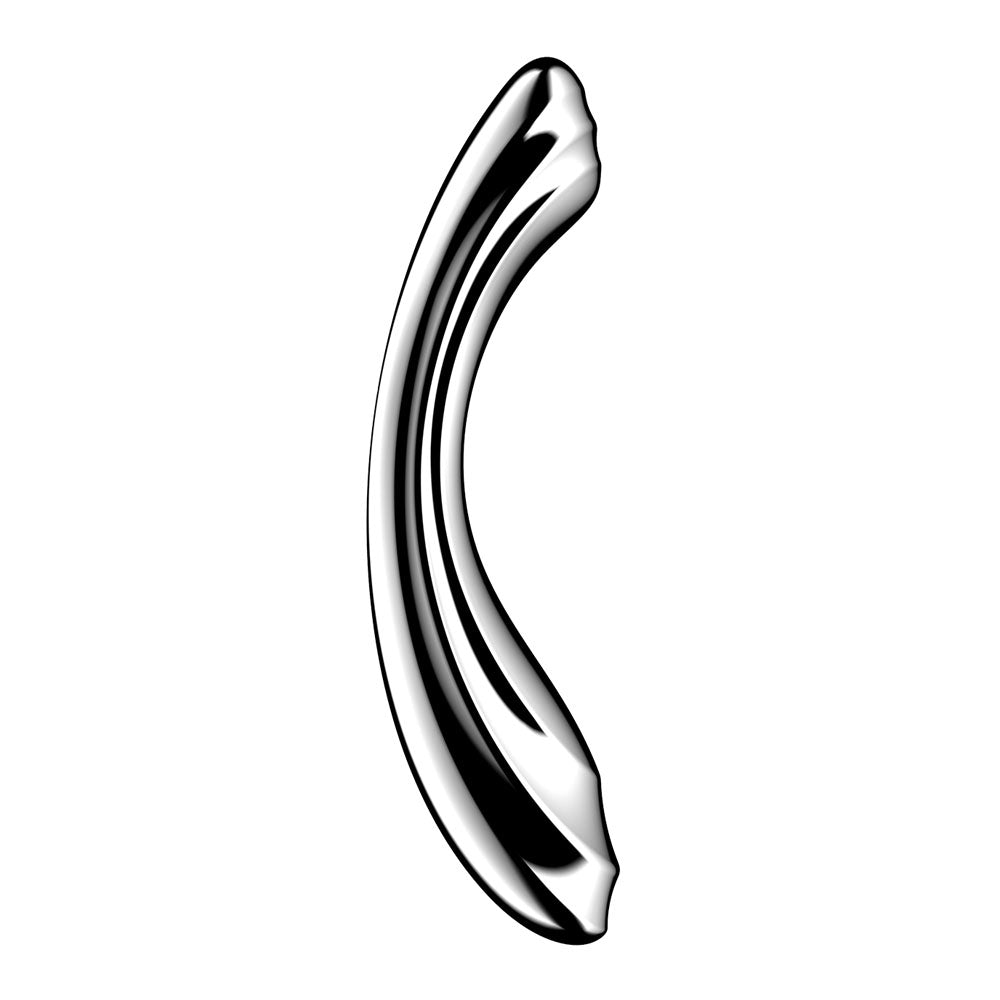 Satisfyer Pure Gravity 2 - Chrome Steel 21 cm Dildo - Mr and Mrs D's