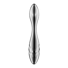 Satisfyer Pure Gravity 3 - Chrome Steel 21 cm Dildo - Mr and Mrs D's