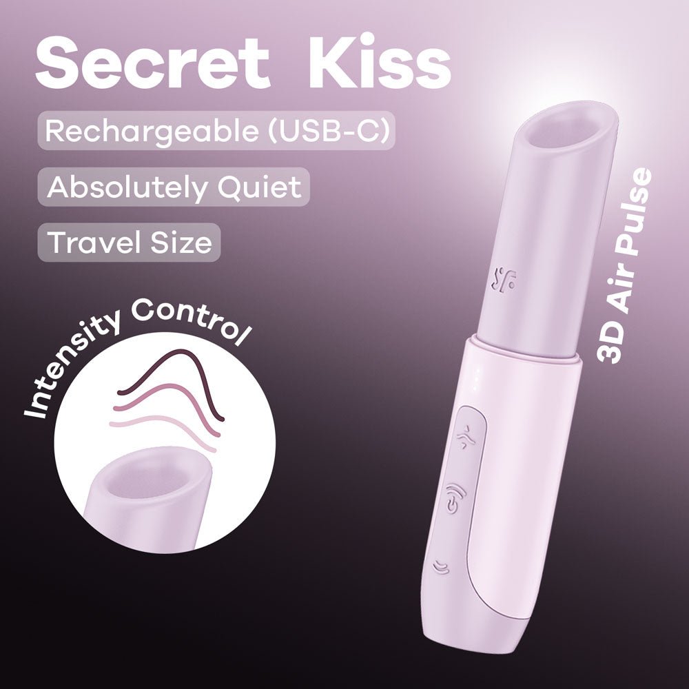 Satisfyer Secret Kiss - Air Pulse Stimulator Vibrator Lilac - Mr and Mrs D's