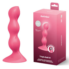 Satisfyer Triple Ball - R - Red Beaded Anal Plug - Mr and Mrs D's