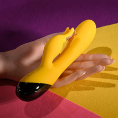Selopa BUZZZ BUNNY - Yellow 19.7 cm USB Rechargeable Rabbit Vibrator - VIBRATORS - Mr and Mrs D's