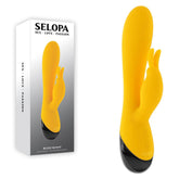 Selopa BUZZZ BUNNY - Yellow 19.7 cm USB Rechargeable Rabbit Vibrator - Mr and Mrs D's