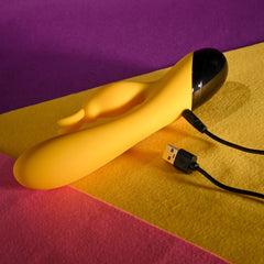 Selopa BUZZZ BUNNY - Yellow 19.7 cm USB Rechargeable Rabbit Vibrator - VIBRATORS - Mr and Mrs D's