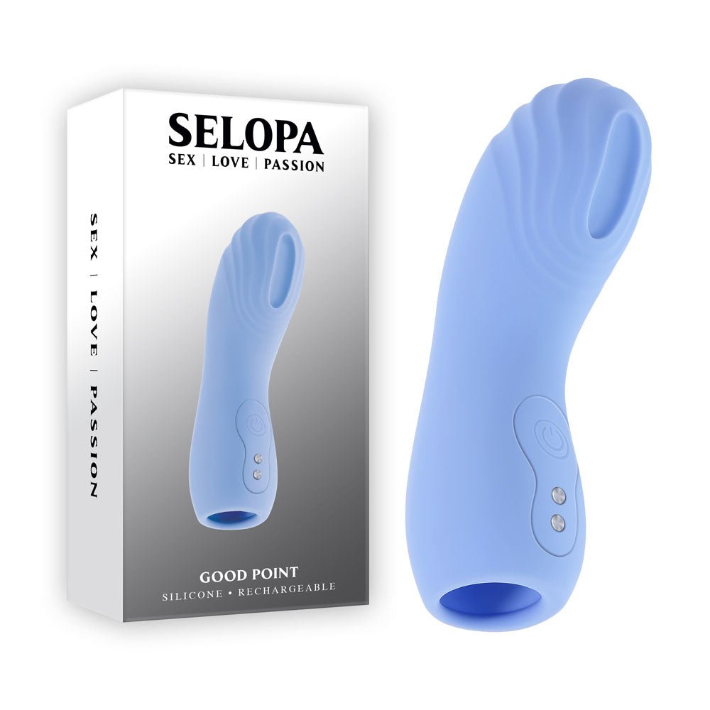 Selopa GOOD POINT - Purple USB Rechargeable Hollow Vibrating Finger Stimulator - Mr and Mrs D's