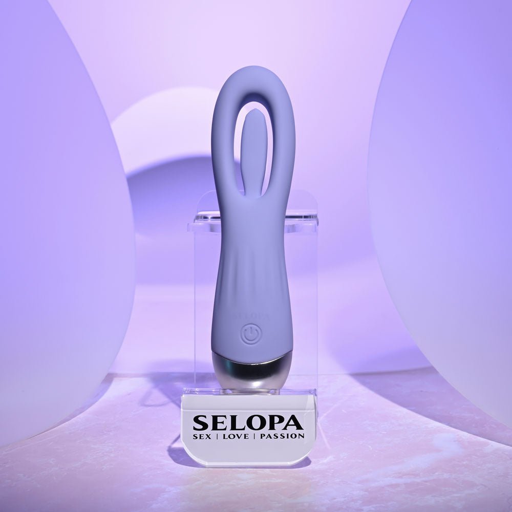 Selopa IN A FLAP - Purple 15 cm USB Rechargeable Flicking Stimulator - STIMULATORS - Mr and Mrs D's