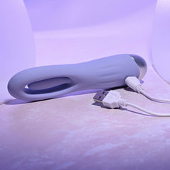 Selopa IN A FLAP - Purple 15 cm USB Rechargeable Flicking Stimulator - STIMULATORS - Mr and Mrs D's