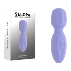 Selopa LIL' WAND - Purple 11 cm USB Rechargeable Massage Wand - Mr and Mrs D's
