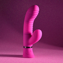 Selopa NEXT WAVE - Pink 16.4 cm USB Rechargeable Dual Vibrator - VIBRATORS - Mr and Mrs D's
