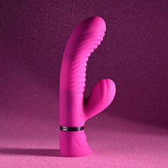 Selopa NEXT WAVE - Pink 16.4 cm USB Rechargeable Dual Vibrator - VIBRATORS - Mr and Mrs D's