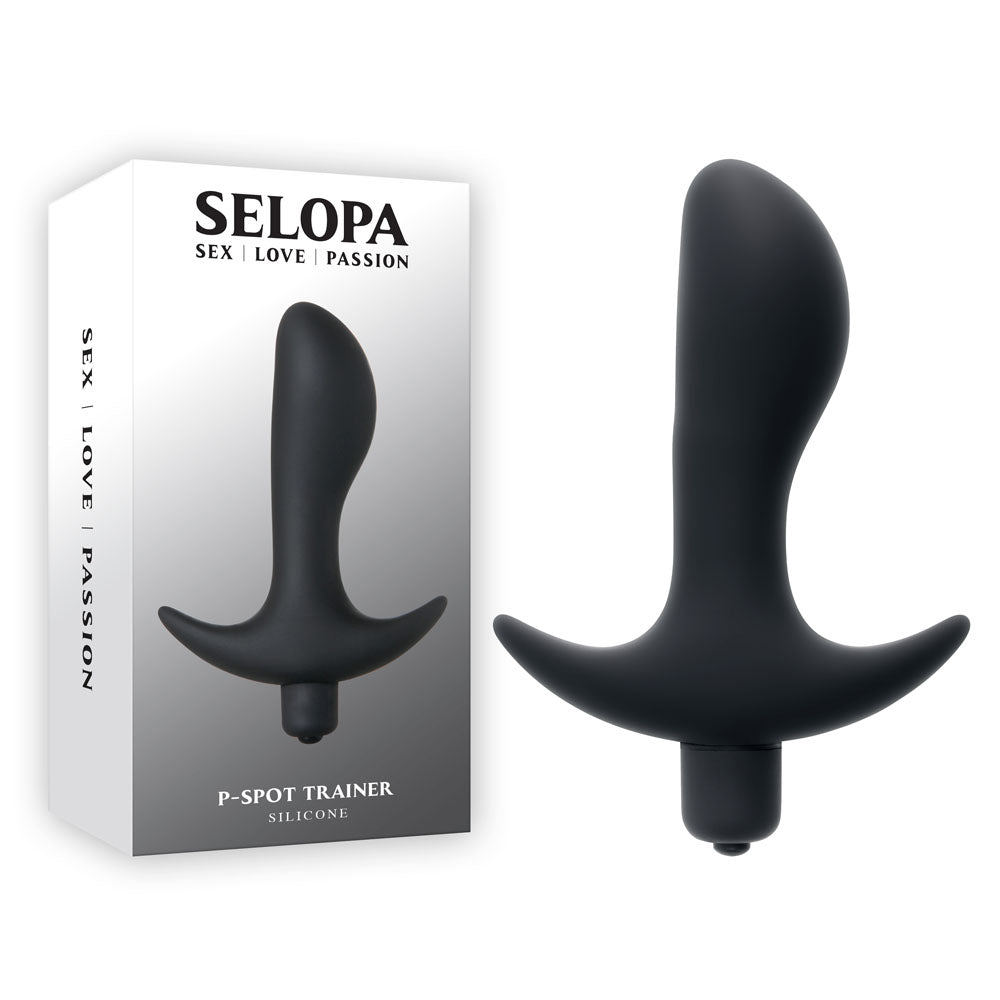 Selopa P - SPOT TRAINER - Black 12.7 cm Vibrating Prostate Massager - Mr and Mrs D's