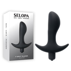 Selopa P - SPOT TRAINER - Black 12.7 cm Vibrating Prostate Massager - Mr and Mrs D's