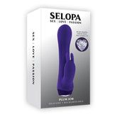 Selopa PLUM JOB - Purple 13.5 cm USB Rechargeable Rabbit Vibrator - Mr and Mrs D's