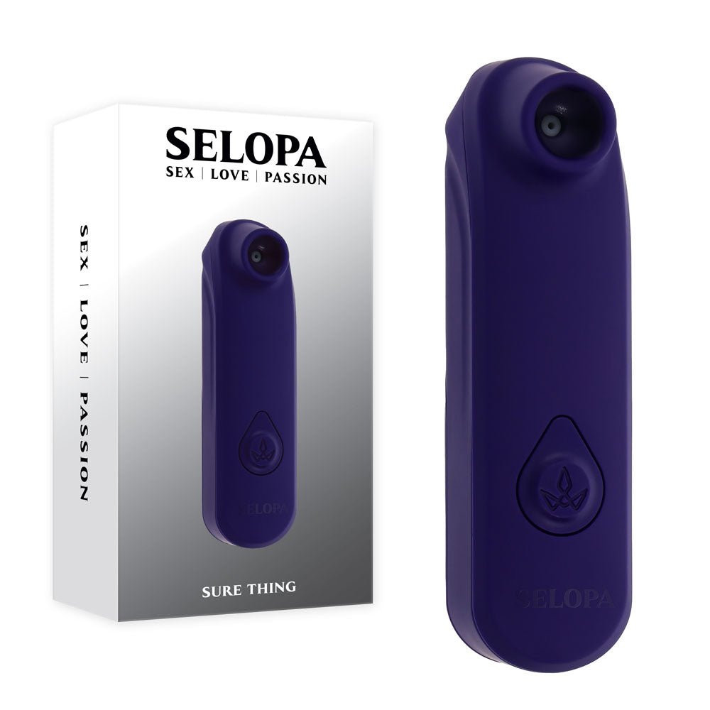 Selopa SURE THING - Black Vibrating & Sucking Stimulator - Mr and Mrs D's
