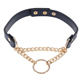 Sex & Mischief Cougar Day Collar - Navy Blue/Gold Collar - Mr and Mrs D's