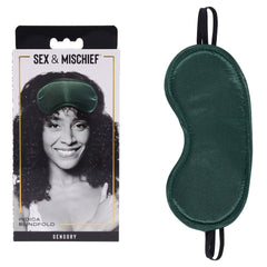 Sex & Mischief Indica Blindfold - Green Eye Mask - BONDAGE - TOYS - Mr and Mrs D's
