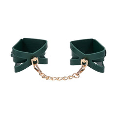 Sex & Mischief Indica Cutout Cuffs - Green/Gold Restraints - BONDAGE - TOYS - Mr and Mrs D's