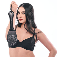Sex & Mischief Lace Spanker - Black Spanking Paddle - BONDAGE - TOYS - Mr and Mrs D's