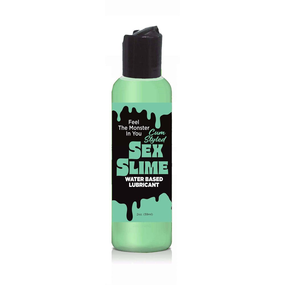 Sex Slime Cum Style Creature Green Water Based Lubricant - 60 ml Bottle - Mr and Mrs D's
