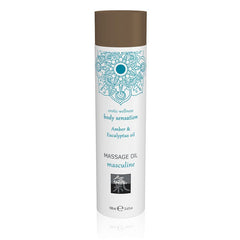SHIATSU Massage Oil - Masculine - Amber & Eucalyptus Scented - 100 ml - Mr and Mrs D's